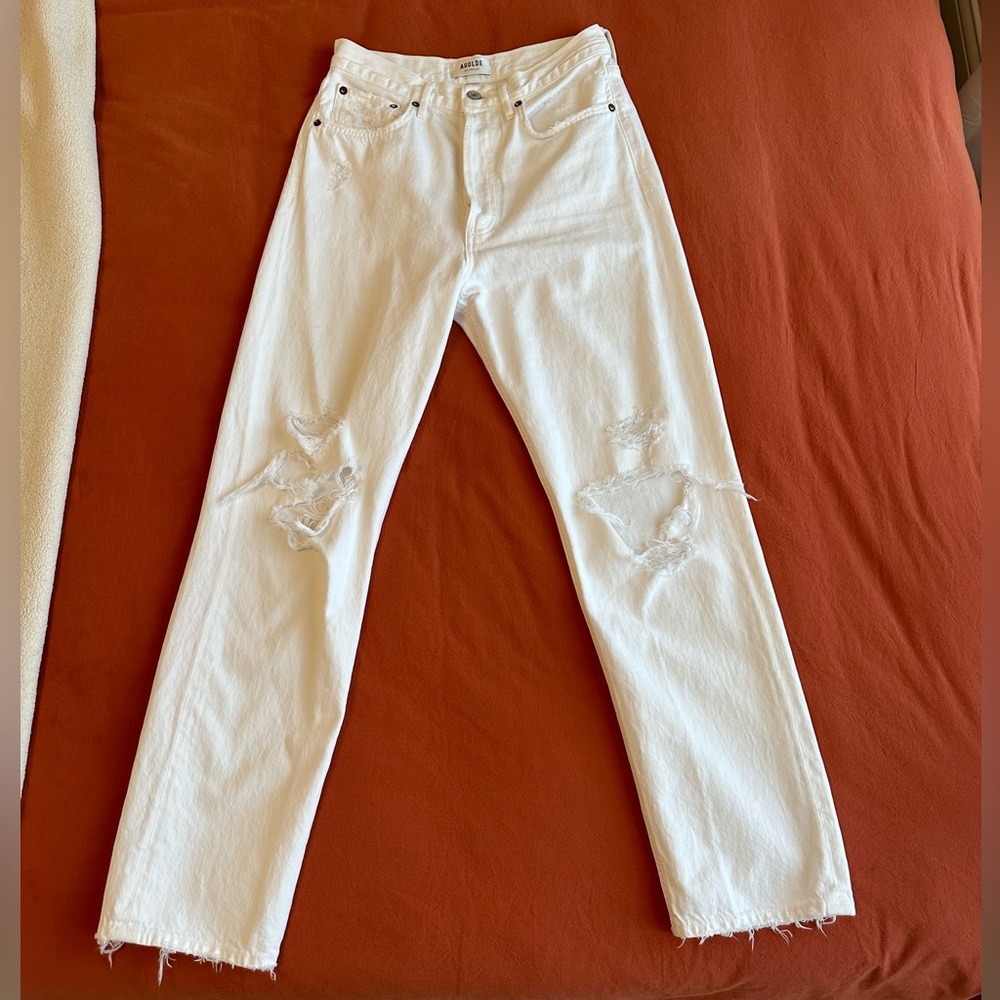 AGOLDE 90s jeans white